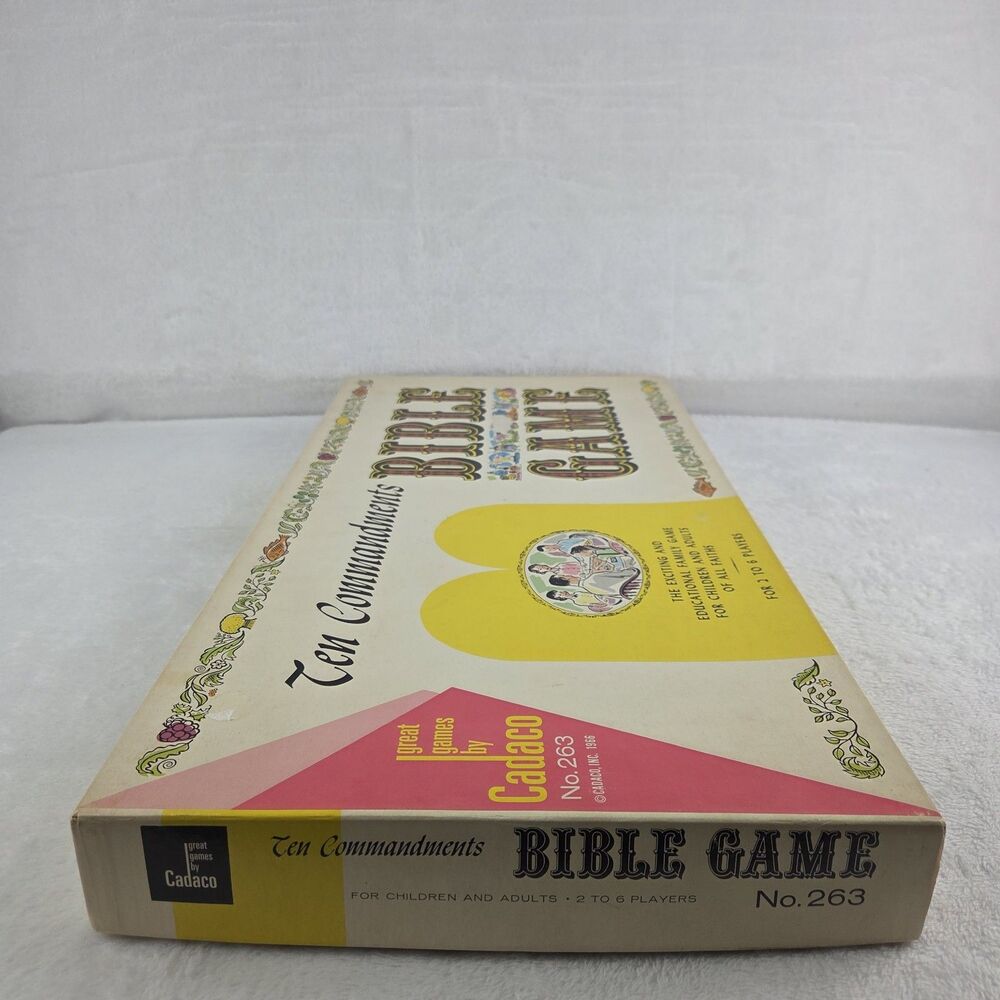 Vintage 1966 Ten Commandments Bible Game Cadaco No 263 Complete - Picture 11 of 12